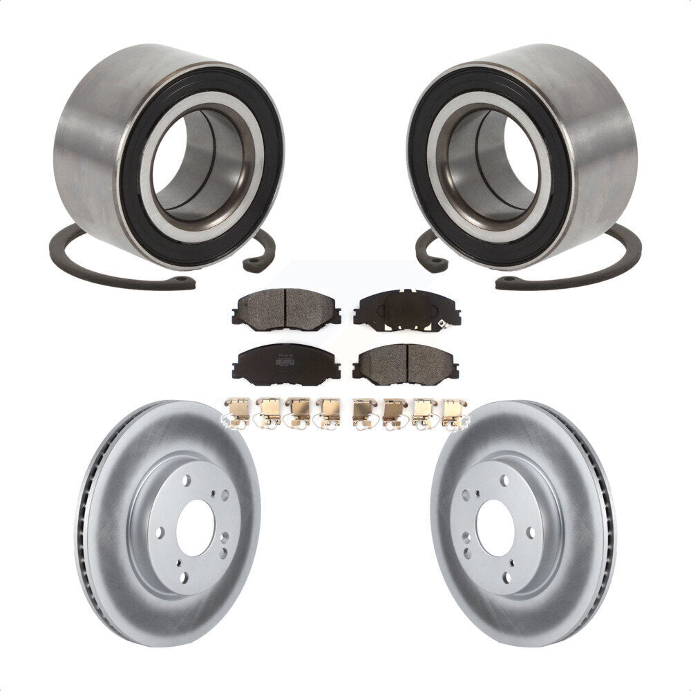 Wheel Bearing Coated Disc Brake Rotor Pads Front Kit For 2019-2022 Honda Insight