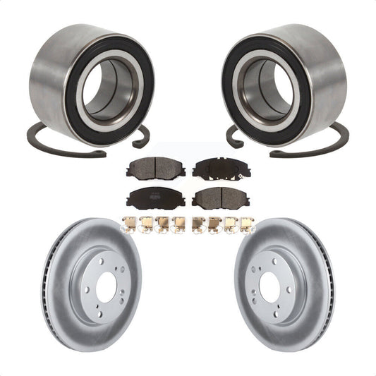 Wheel Bearing Coated Disc Brake Rotor Pads Front Kit For 2019-2022 Honda Insight