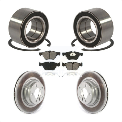 Wheel Bearing Coated Disc Brake Rotors And Pads Front Kit For 2006 BMW 330xi
