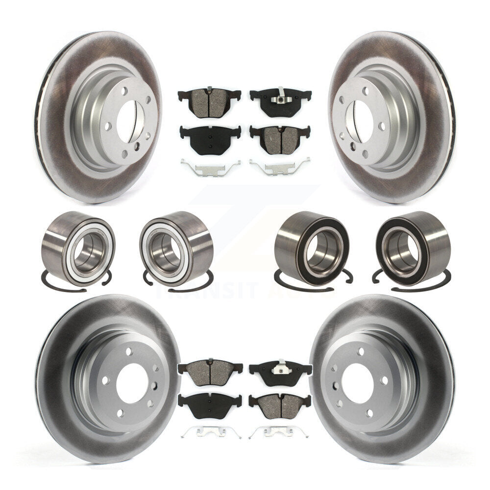 Bearing Coated Disc Brake Rotor And Pad Front Rear Kit (10Pc) For 2006 BMW 330xi