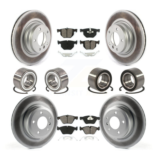 Bearing Coated Disc Brake Rotor And Pad Front Rear Kit (10Pc) For 2006 BMW 330xi