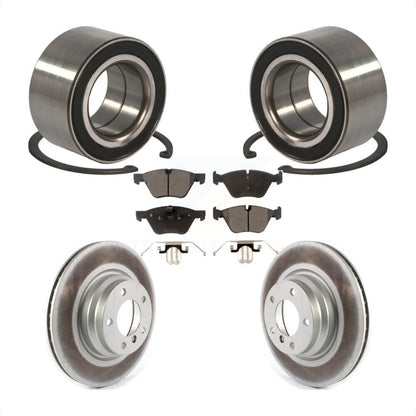 Wheel Bearing Coated Disc Brake Rotors And Pads Front Kit For 2006 BMW 330xi