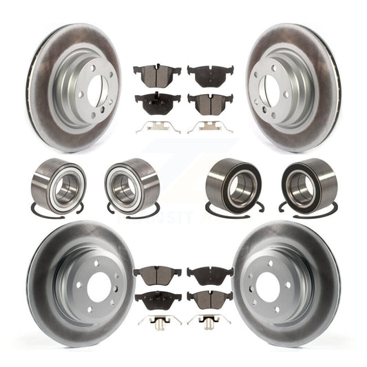 Bearing Coated Disc Brake Rotor And Pad Front Rear Kit (10Pc) For 2006 BMW 330xi