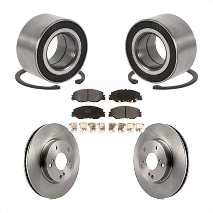 Wheel Bearing Disc Brake Rotors And Pads Front Kit For 2019-2022 Honda Insight