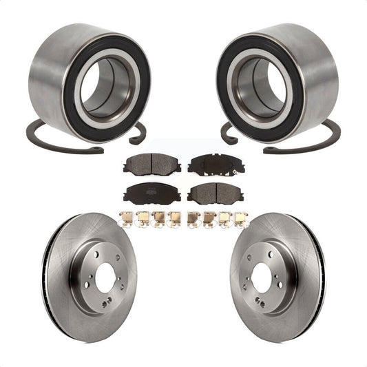 Wheel Bearing Disc Brake Rotors And Pads Front Kit For 2019-2022 Honda Insight