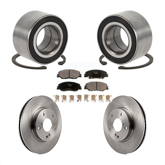 Wheel Bearing Disc Brake Rotors And Pads Front Kit For 2019-2022 Honda Insight