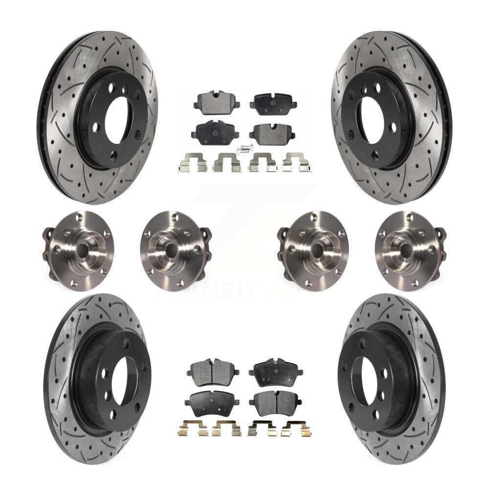 Hub Bearing Coated Brake Rotor Pad Front Rear Kit For Mini Cooper Countryman AWD