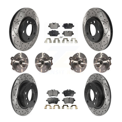 Hub Bearing Coated Brake Rotor Pad Front Rear Kit For Mini Cooper Countryman AWD