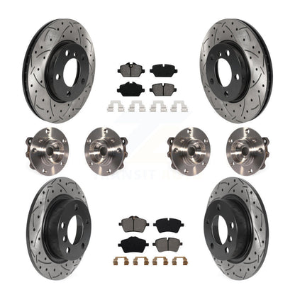 Hub Bearing Coated Brake Rotor Pad Front Rear Kit For Mini Cooper Countryman AWD