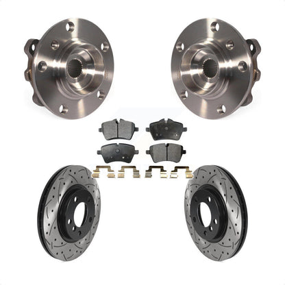 Hub Bearing Coat Drill Slot Brake Rotor Pad Front Kit For Mini Cooper Countryman