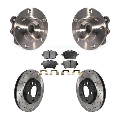 Hub Bearing Coat Drill Slot Brake Rotor Pad Front Kit For Mini Cooper Countryman