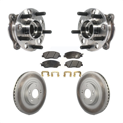 Hub Bearing Assembly Coat Brake Rotor Pad Front Kit For Hyundai Santa Fe XL 3.3L