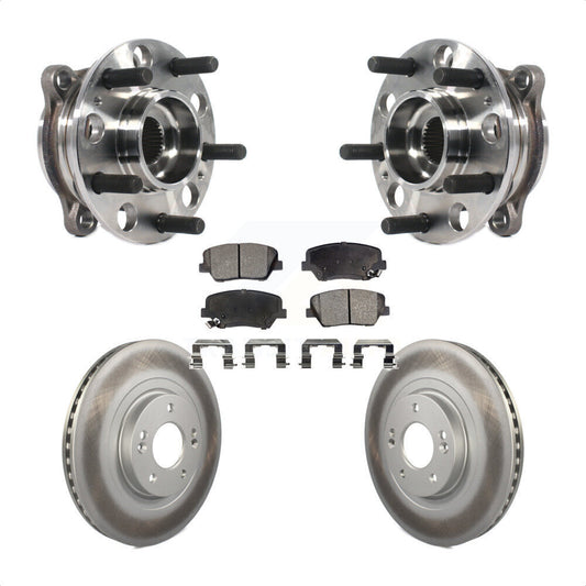 Hub Bearing Coat Brake Rotor Pads Front Kit For Hyundai Santa Fe Sport 2.4L 2.0L