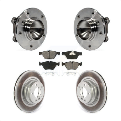 Hub Bearing Assembly Coated Disc Brake Rotor And Pad Front Kit For 2006 BMW 330i