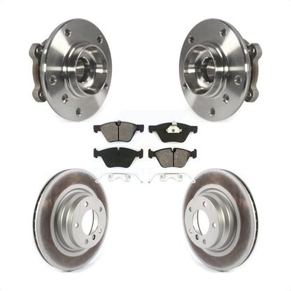 Hub Bearing Coated Brake Rotor Pads Front Kit For 2012 BMW X1 xDrive28i with AWD