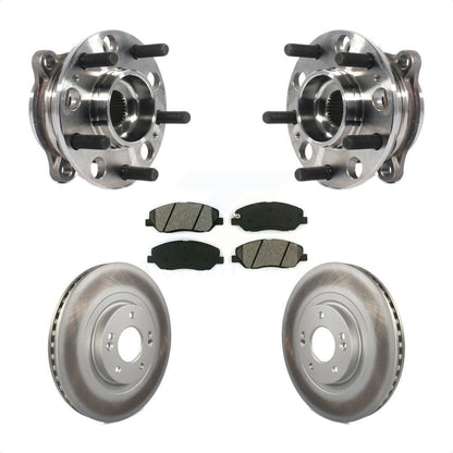 Hub Bearing Assembly Coat Brake Rotor Pad Front Kit For Hyundai Santa Fe XL 3.3L