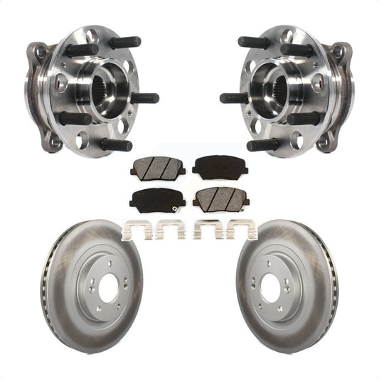 Hub Bearing Coat Brake Rotor Pads Front Kit For Hyundai Santa Fe Sport 2.4L 2.0L