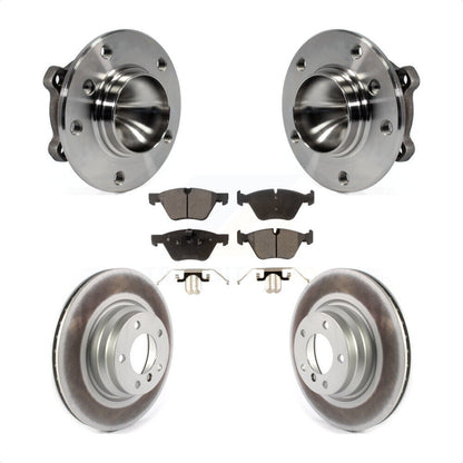 Hub Bearing Assembly Coated Disc Brake Rotor And Pad Front Kit For 2006 BMW 330i