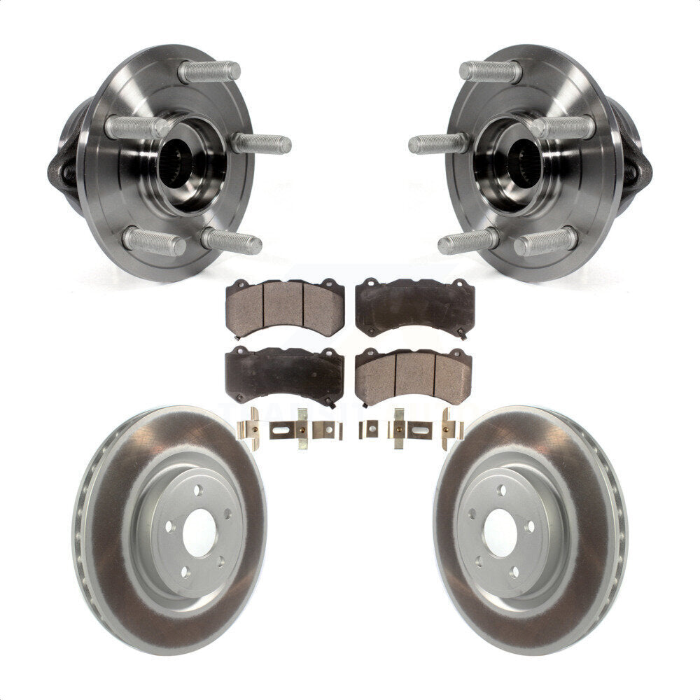 Hub Bearing Coat Brake Rotor Pad Front Kit For Jeep Grand Cherokee Dodge Durango