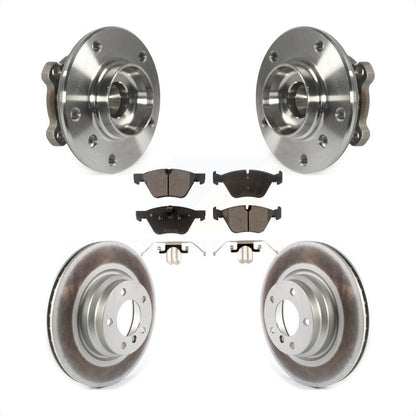 Hub Bearing Coated Brake Rotor Pads Front Kit For 2012 BMW X1 xDrive28i with AWD