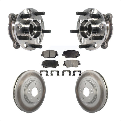 Hub Bearing Coat Brake Rotor Pads Front Kit For Hyundai Santa Fe Sport 2.4L 2.0L