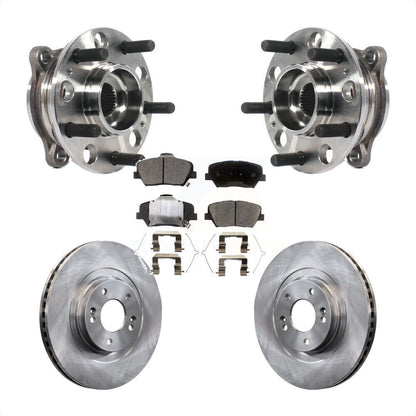 Hub Bearing Brake Rotor And Pad Front Kit For Kia Sorento Hyundai Santa Fe Sport