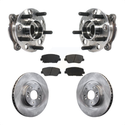 Hub Bearing Brake Rotor And Pad Front Kit For Kia Sorento Hyundai Santa Fe Sport