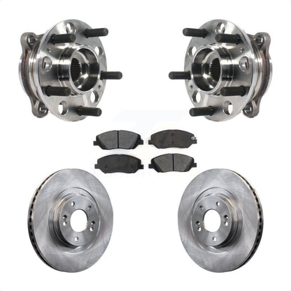 Hub Bearing Assembly Disc Brake Rotor And Pads Front Kit For Hyundai Santa Fe XL