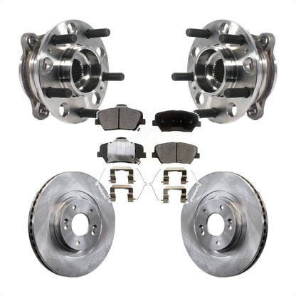 Hub Bearing Brake Rotor And Pad Front Kit For Kia Sorento Hyundai Santa Fe Sport