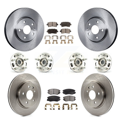 Hub Bearing Brake Rotor & Pads Front Rear Kit (10Pc) For Chevrolet Malibu Impala