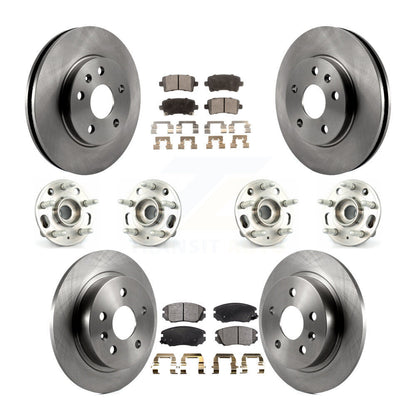 Hub Bearing Brake Rotor & Pad Front Rear Kit (10Pc) For Chevrolet Malibu Limited