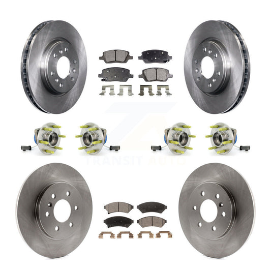 Hub Bearing Brake Rotor Pads Front Rear Kit (10Pc) For Pontiac Montana Chevrolet