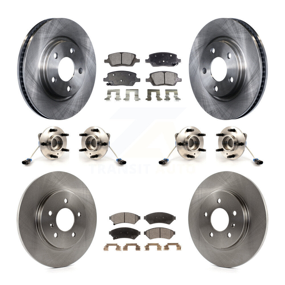 Hub Bearing Brake Rotor Pads Front Rear Kit (10Pc) For Pontiac Montana Chevrolet