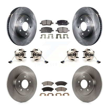 Hub Bearing Brake Rotor Pads Front Rear Kit (10Pc) For Pontiac Montana Chevrolet