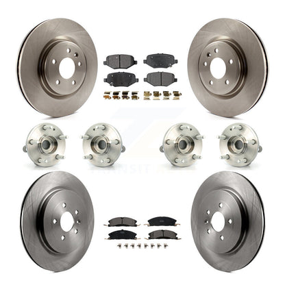 Hub Bearing Brake Rotor & Pad Front Rear Kit (10Pc) For 2013 Ford Explorer Sport