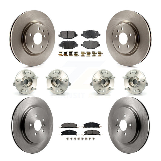 Hub Bearing Brake Rotor & Pad Front Rear Kit (10Pc) For 2013 Ford Explorer Sport