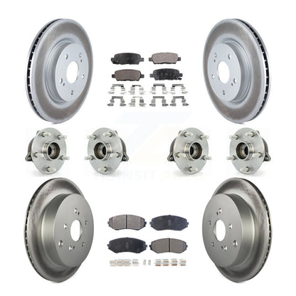 Bearing Coat Brake Rotor Pad Front Rear Kit (10Pc) For 09-13 Suzuki Grand Vitara