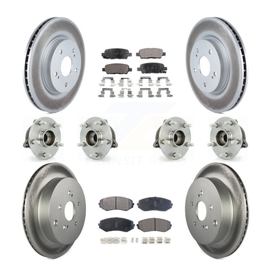 Bearing Coat Brake Rotor Pad Front Rear Kit (10Pc) For 09-13 Suzuki Grand Vitara