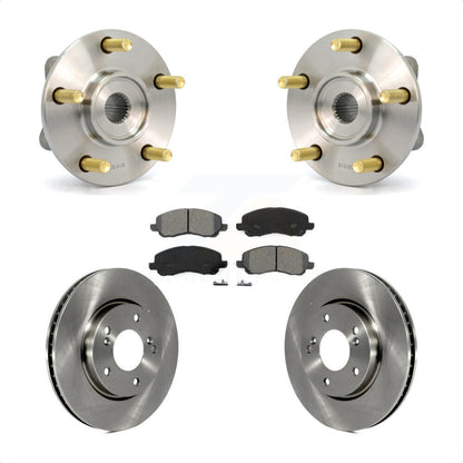 Hub Bearing Assembly Brake Rotor & Pad Front Kit For 2008 Mitsubishi Galant 2.4L
