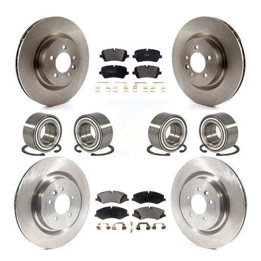 Bearing Disc Brake Rotor & Pads Front Rear Kit (10Pc) For Land Rover Range Sport