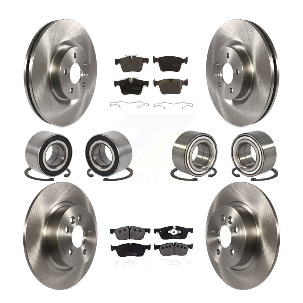 Bearing Disc Brake Rotor & Pad Front Rear Kit (10Pc) For Land Rover Range Evoque
