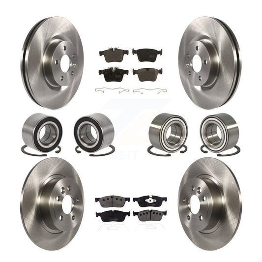 Bearing Disc Brake Rotor & Pad Front Rear Kit (10Pc) For Land Rover Range Evoque