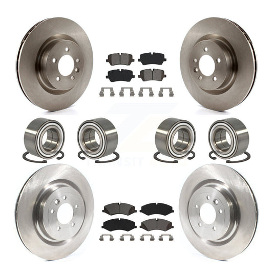 Bearing Disc Brake Rotor & Pads Front Rear Kit (10Pc) For Land Rover Range Sport