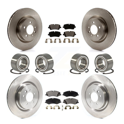 Bearing Disc Brake Rotor & Pads Front Rear Kit (10Pc) For Land Rover Range Sport