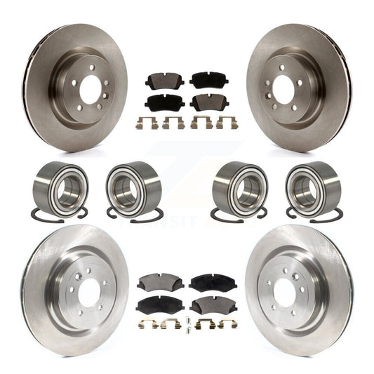 Bearing Disc Brake Rotor & Pads Front Rear Kit (10Pc) For Land Rover Range Sport