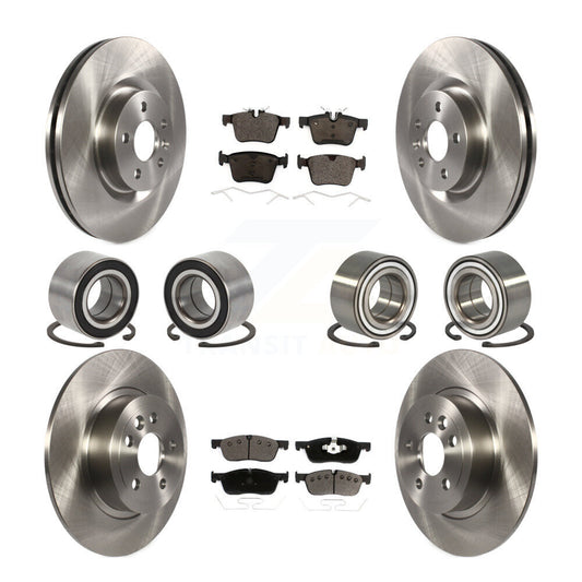 Bearing Disc Brake Rotor & Pad Front Rear Kit (10Pc) For Land Rover Range Evoque