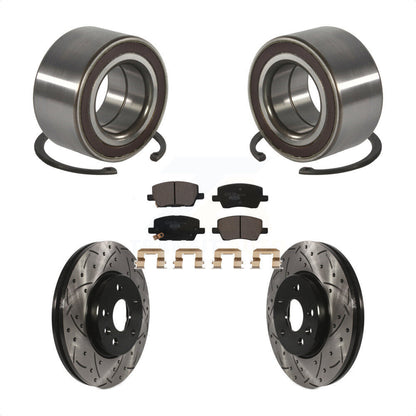 Wheel Bearing Drill Slot Brake Rotor Pad Front Kit For 2018-2020 Chevrolet Sonic