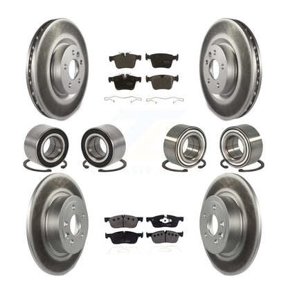 Bearing Coated Brake Rotor Pad Front Rear Kit (10Pc) For Land Rover Range Evoque