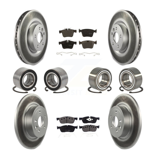 Bearing Coated Brake Rotor Pad Front Rear Kit (10Pc) For Land Rover Range Evoque