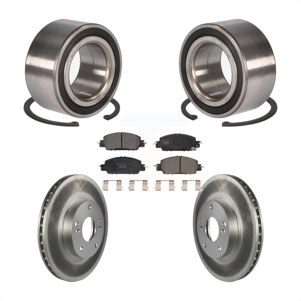 Wheel Bearing Coat Brake Rotor Pads Front Kit For 16 Honda Accord LX-S with 2.4L
